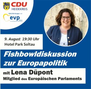 Fishbowldiskussion zur Europapolitik mit Lena Düpont